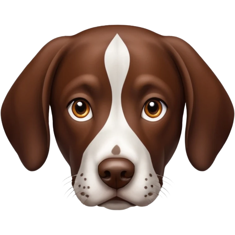 German pointer dog face emoji