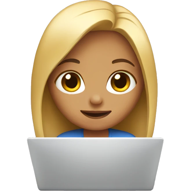 laptop girl emoji