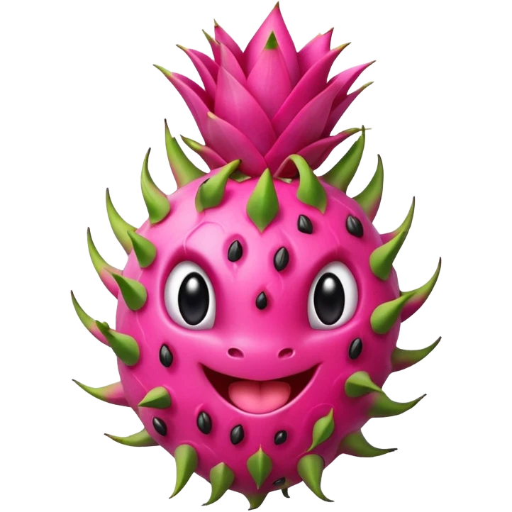 Dancing dragon fruit emoji