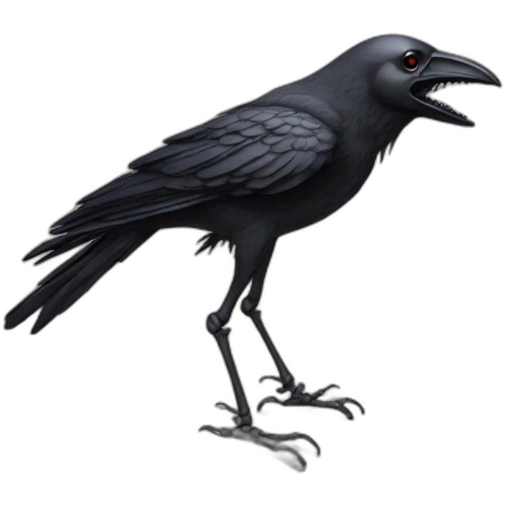 crow-skeleton emoji