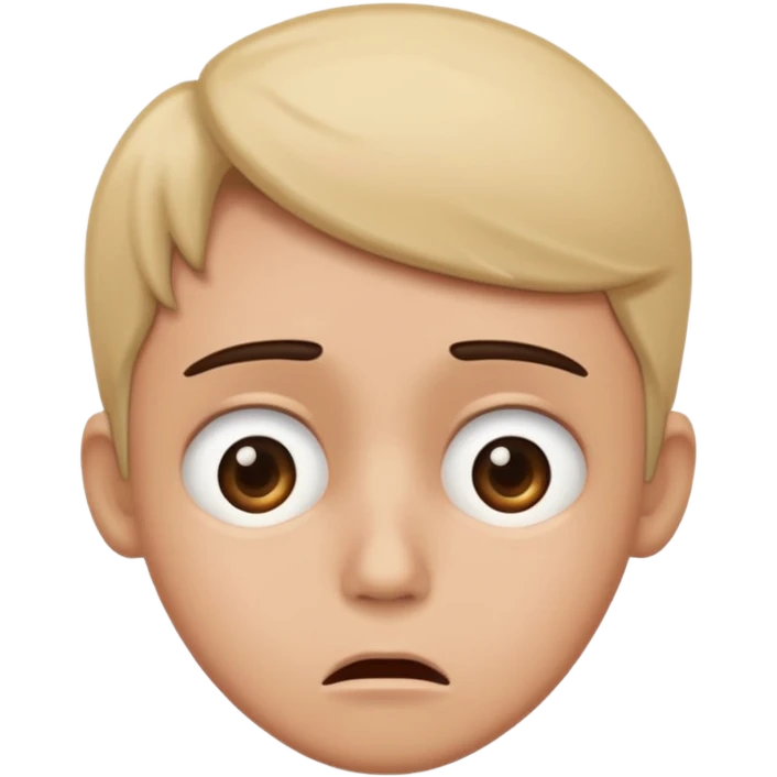 Sad and surprised emoji