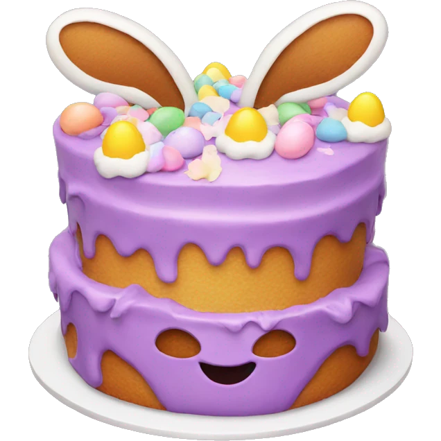 funny Easter cake  emoji