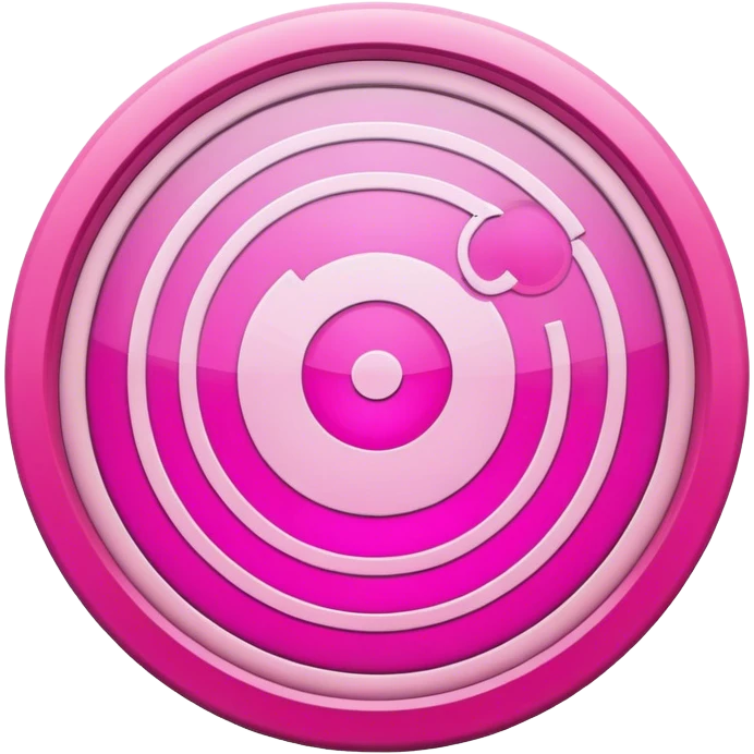 pink radar emoji