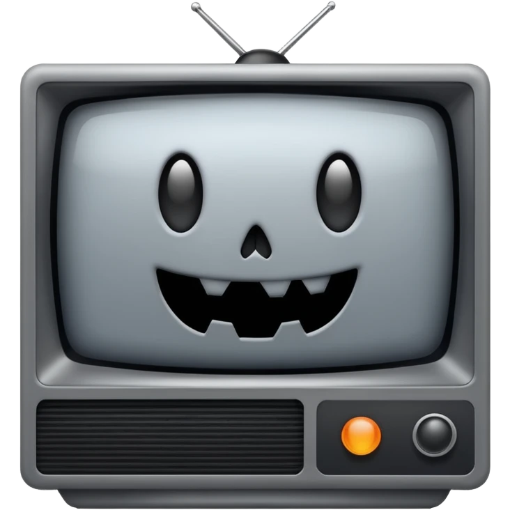 Tv screen that says “7 days” spooky emoji