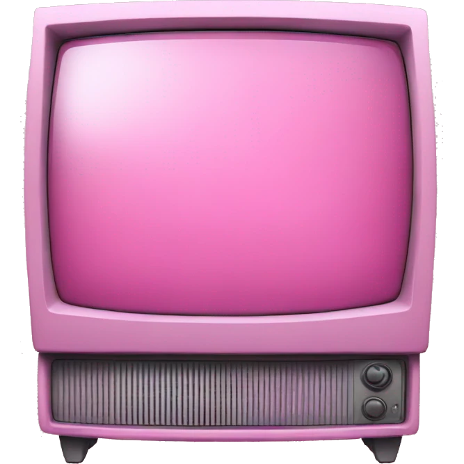 Pink large tv emoji