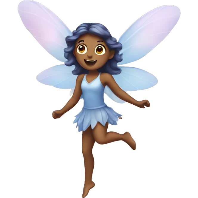 Flying fairy emoji