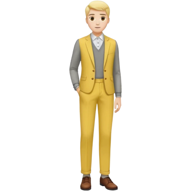fashion yellow trouser emoji