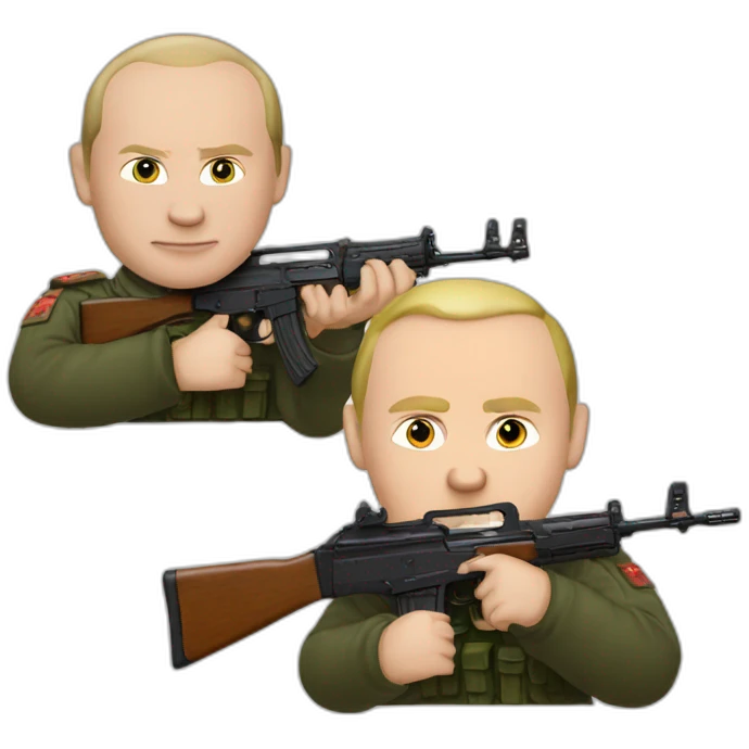 putin and ak-47 emoji