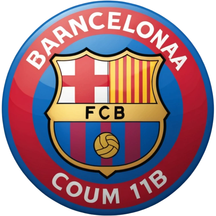 Barcelona football club logo  emoji