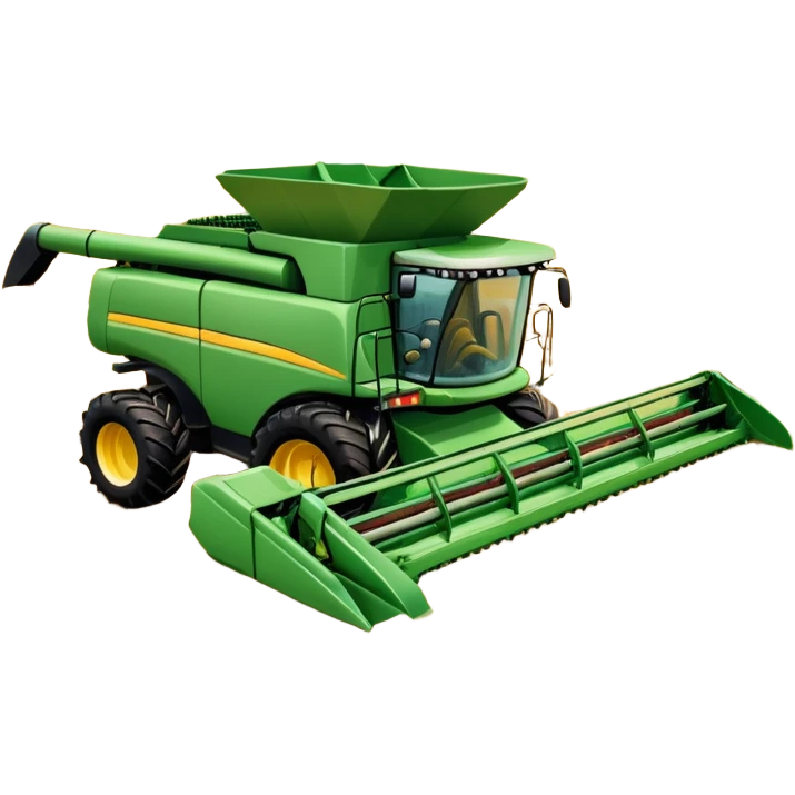 An icon featuring a wheat field, a combine harvester, fertilizer formulas, and plant cells, symbolizing agronomy. The design includes farming tools and crops, representing agricultural science, crop production, and plant biology. Transparent background highlights sustainable farming and growth. emoji