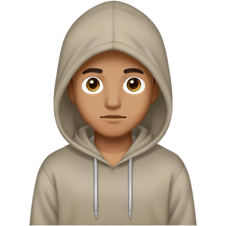 Dude with a hoodie emoji