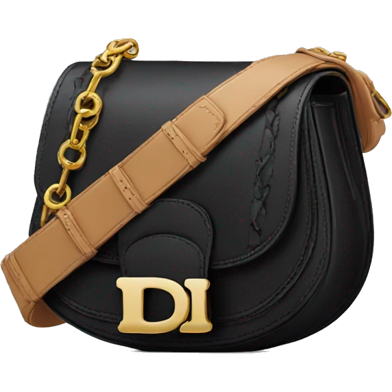 Black Dior saddle bag emoji