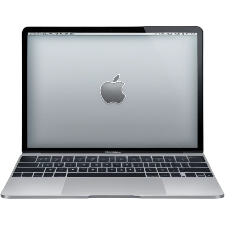 laptop realistic macbook emoji