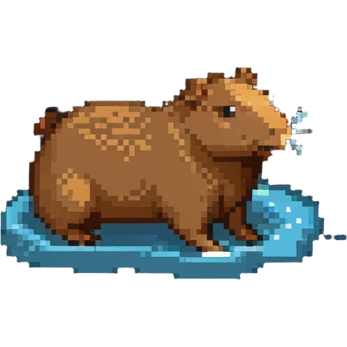 capybara floating in space emoji