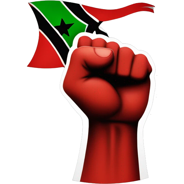 Black Power Fist and “Red and Black and Green” and Flag “Red and Black and Green”- Juneteenth - “Freedom is NOT free! It Has a Cost!” emoji