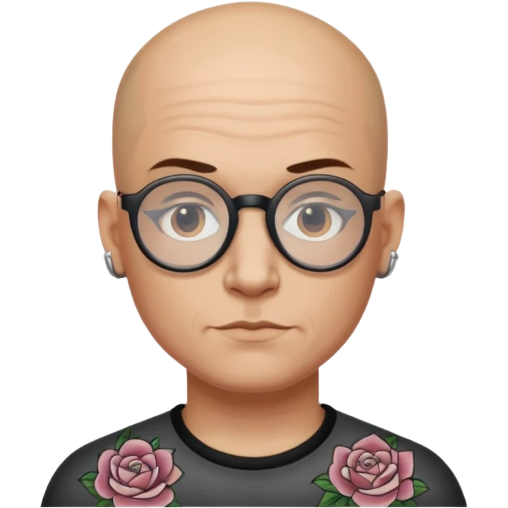   tattooed baldies with opticals emoji