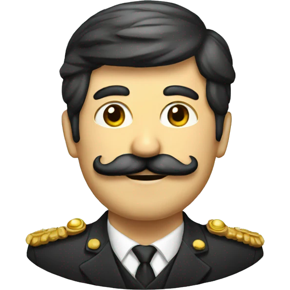 leader man with moustache emoji