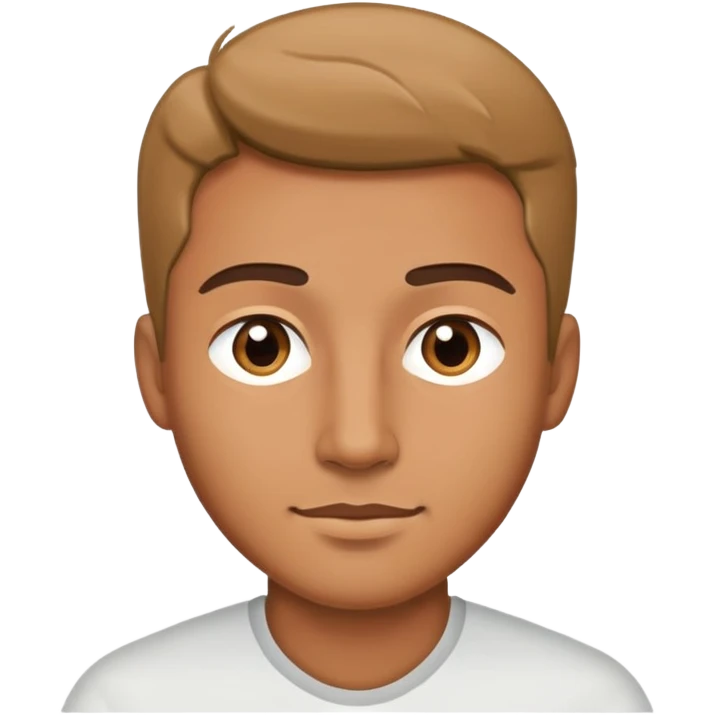 casual portrait of a man handsome emoji