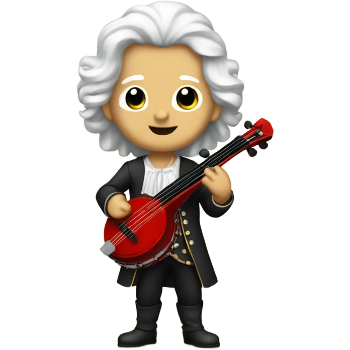 Vivaldi standing Baroque Red old chibi banjo emoji