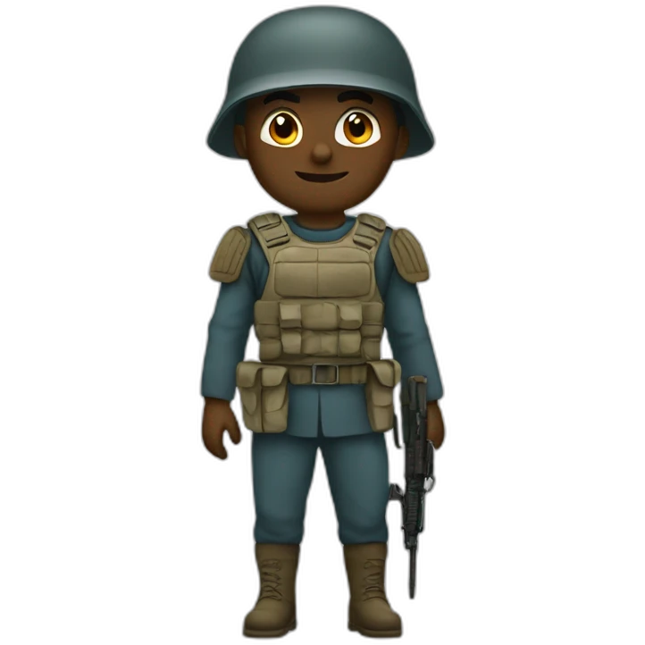 Real human soldier emoji