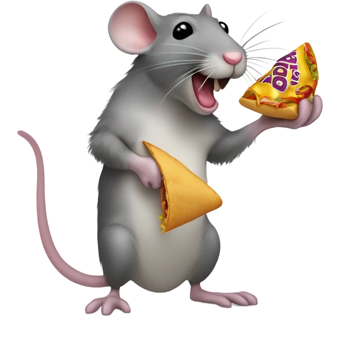 Rat eating Taco Bell  emoji