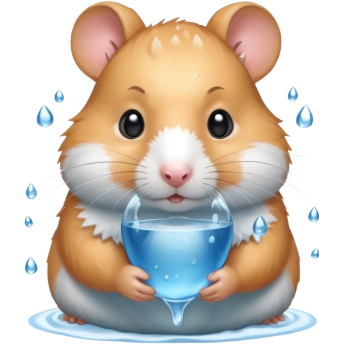 water bender hamster emoji