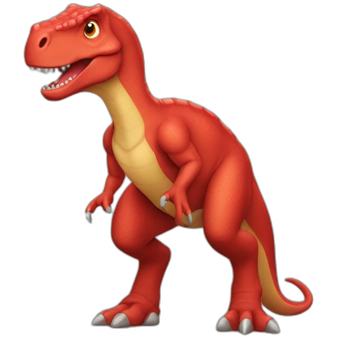 Red dinosaur  emoji