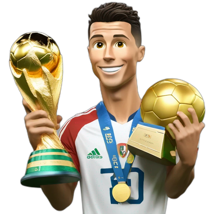cristiano ronaldo gagne la coupe du monde emoji