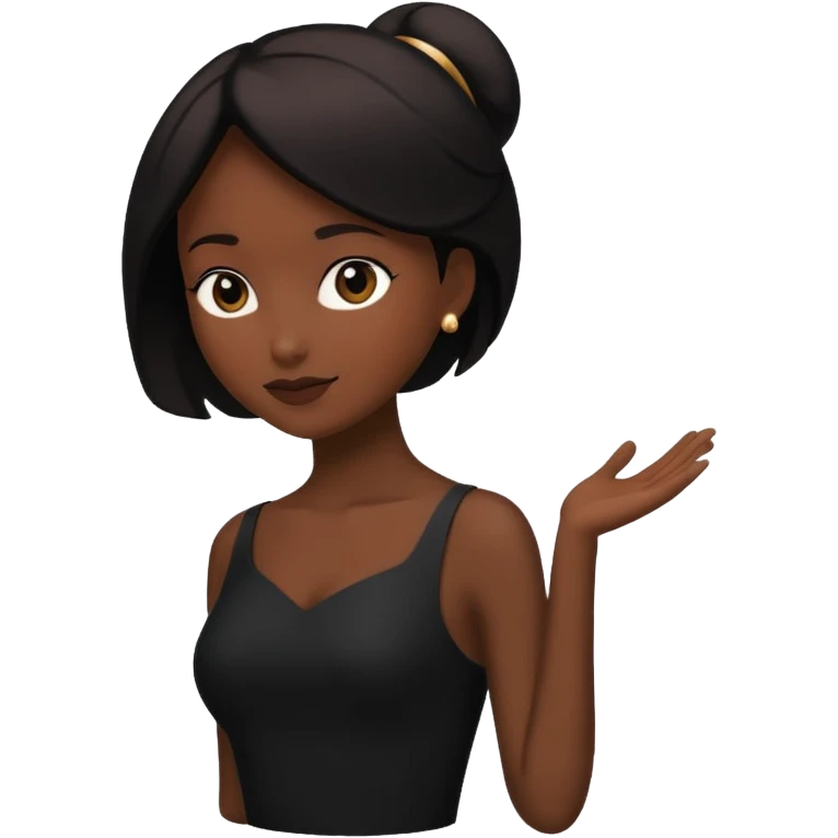 silhouette of a person in a graceful stance emoji