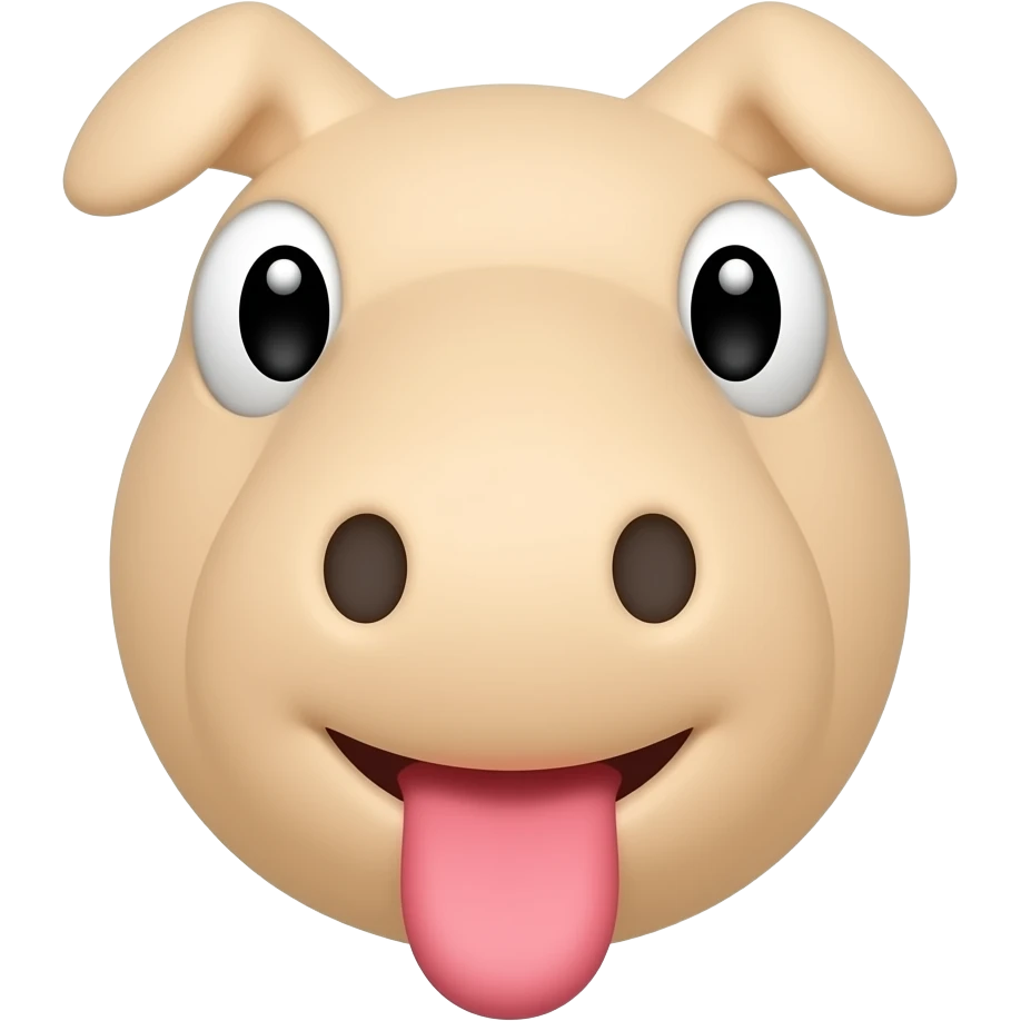 Custom iOS emoji with no blur and a white background. The topic of the emoji is "dick". It MUST maintain the general apple iOS emoji style. emoji