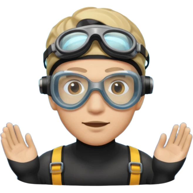 Underwater man face emoji