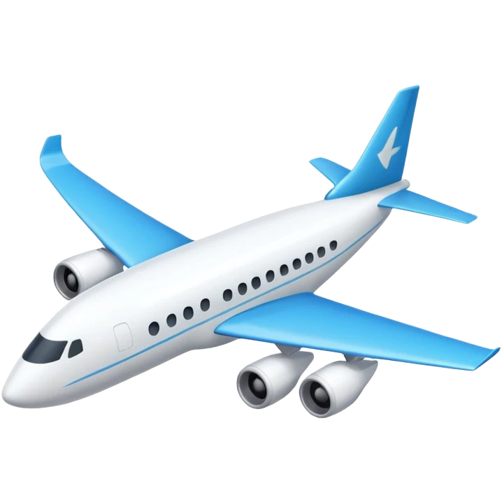 plane up view flat emoji