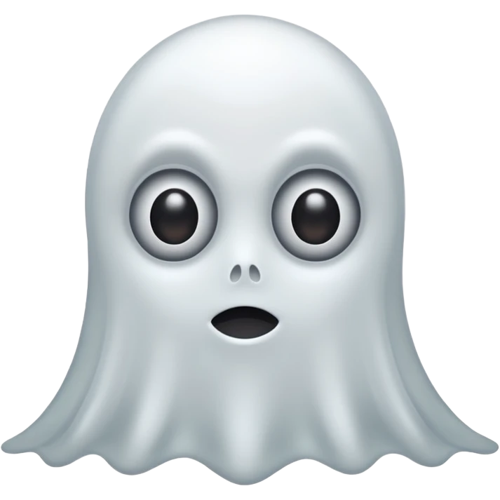An White Ghost With Googly Eyes On it, emoji