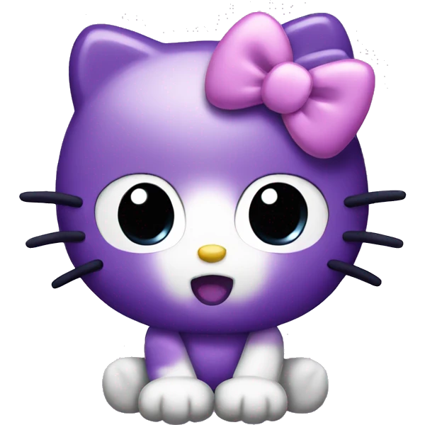 purple hello kitty emoji