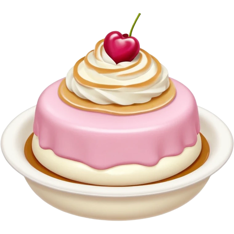 Malteada con crema rosa emoji