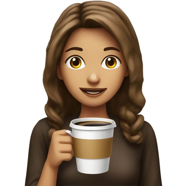 Coffee girl emoji