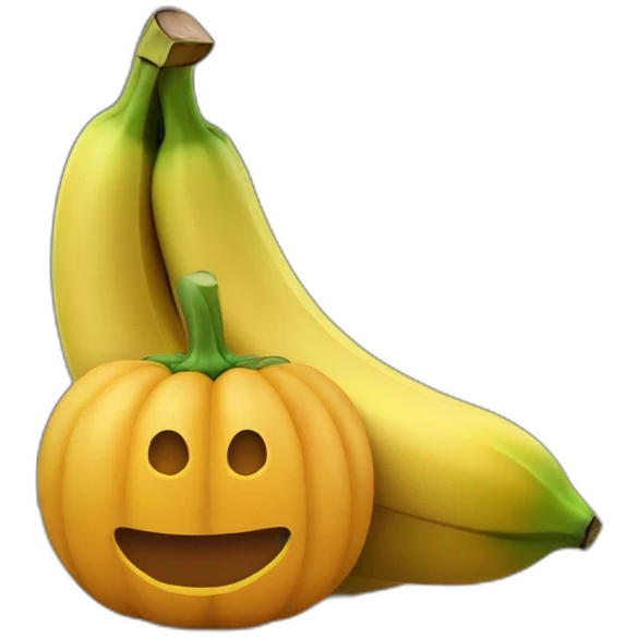 Citrouilles sur banane emoji