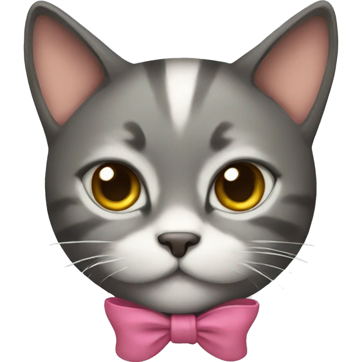 Cat with bow emoji