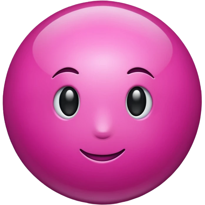 magenta color sphere. Negative : Emoji. emoji
