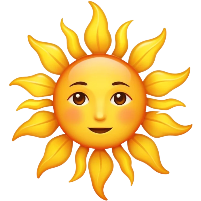 Sun realists emoji