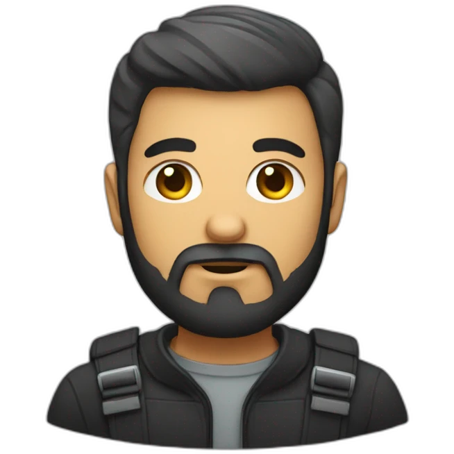 mac developer with beard emoji