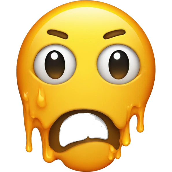 Melting face emoji