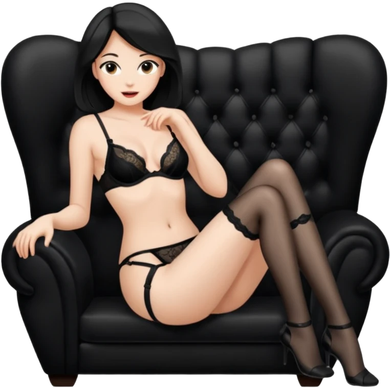 Woman opening her legs emoji