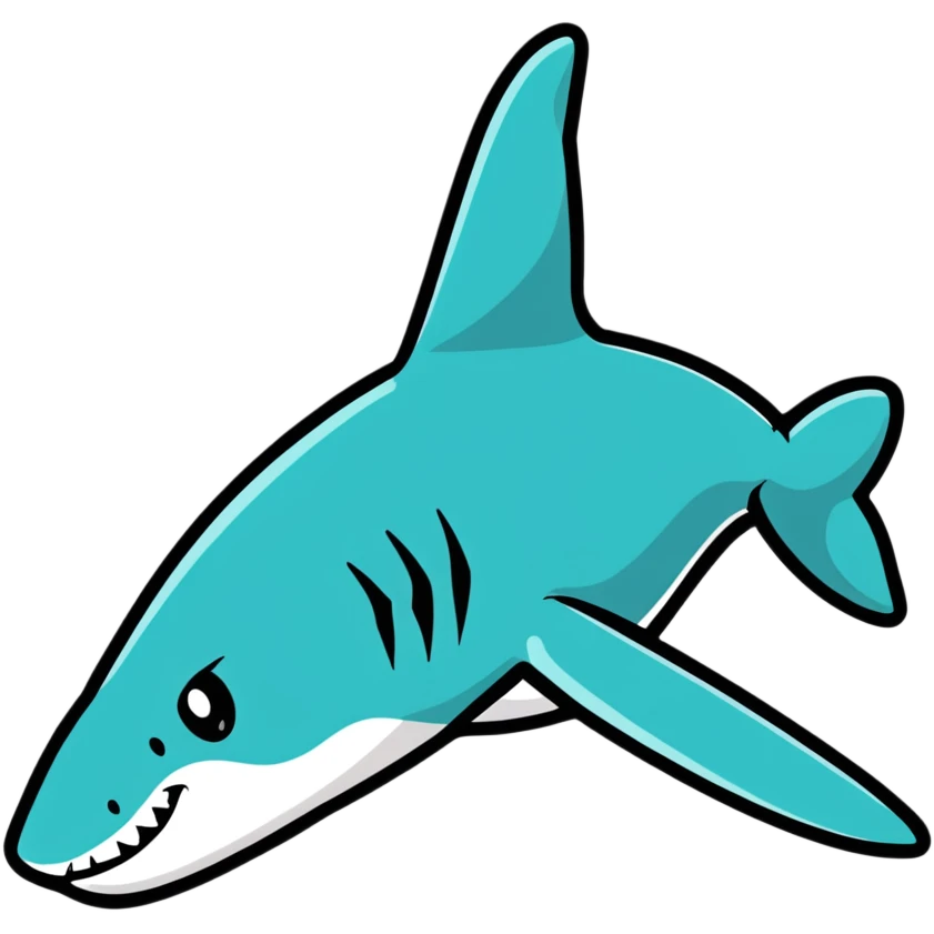 shark fin poking out above water emoji