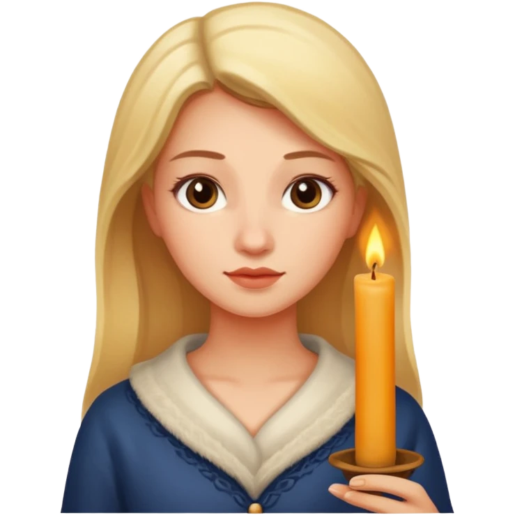  woman holding candle emoji