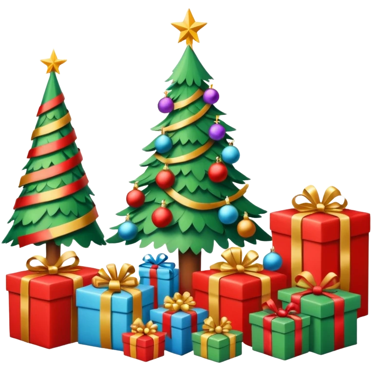 create a realistic room with a lot of  christmas chaos emoji