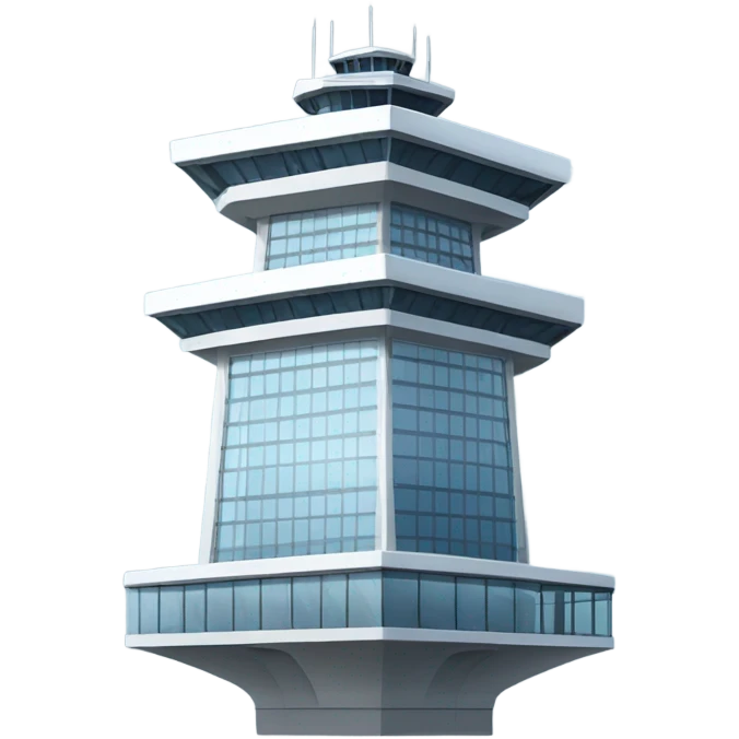 control tower simple emoji
