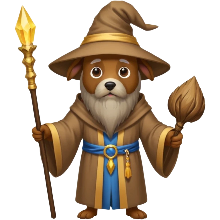 Dog wizard emoji