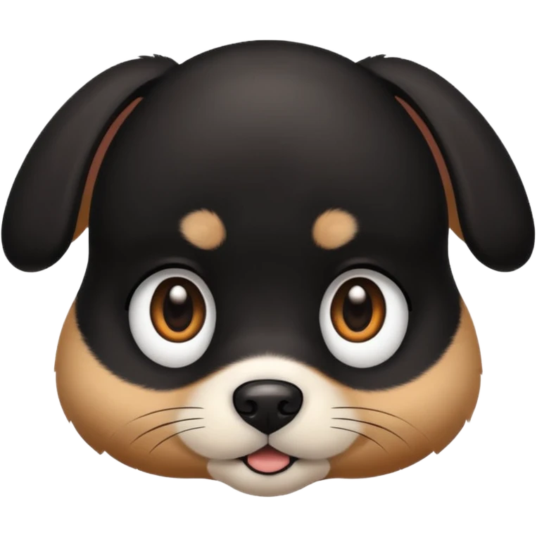 Baby dog face 🐈‍⬛ emoji