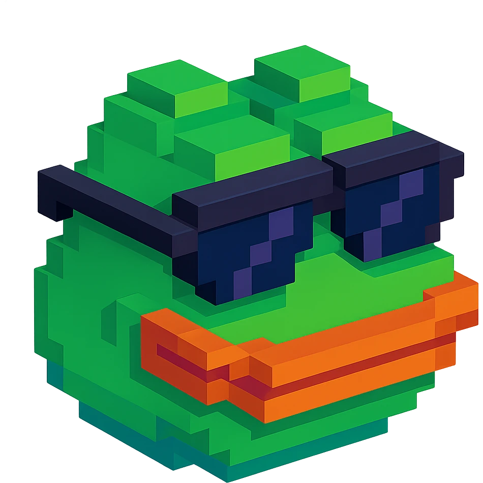 pepe frog with sunglases emoji